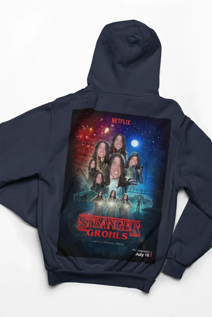 stranger things original art foo fighters hoodie featuring art from rock band foo fighters authentic ff merch store 2026