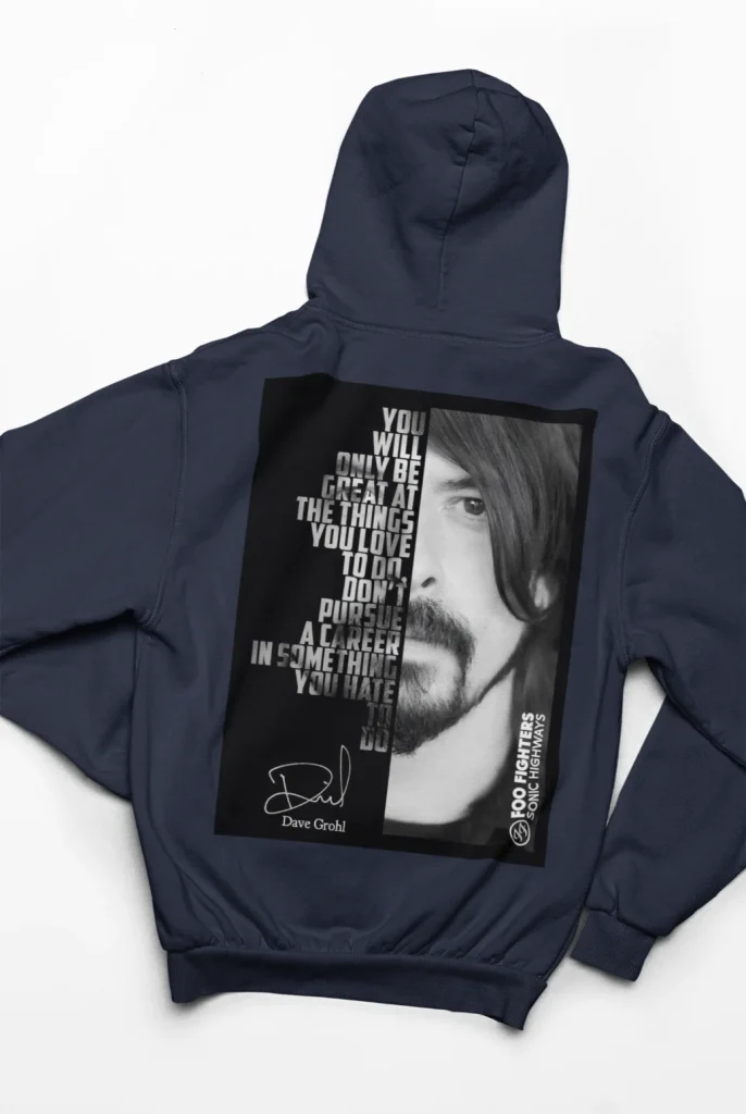 dave grohl original art foo fighters hoodie featuring art from rock band foo fighters authentic ff merch store 2026