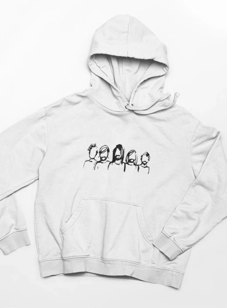 original art foo fighters hoodie featuring art from rock band foo fighters authentic ff merch store 2026