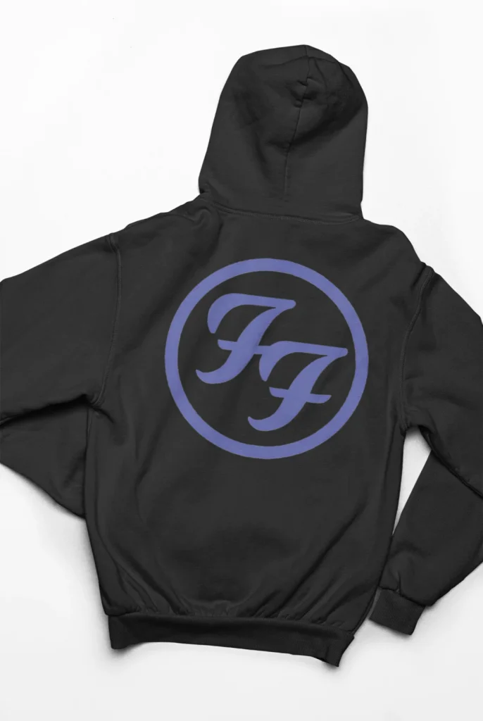 original art foo fighters hoodie featuring art from rock band foo fighters authentic ff merch store 2026