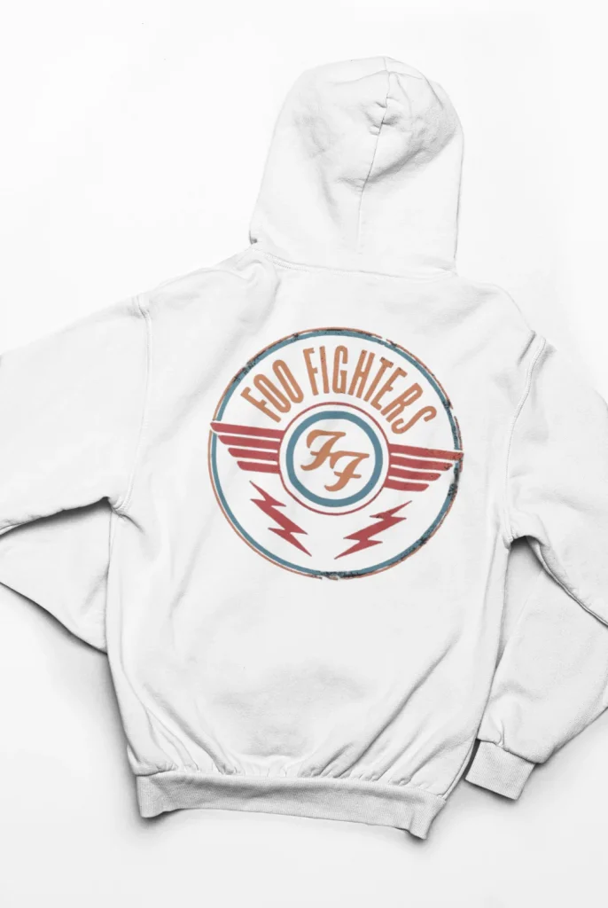 original art foo fighters hoodie featuring art from rock band foo fighters authentic ff merch store 2026