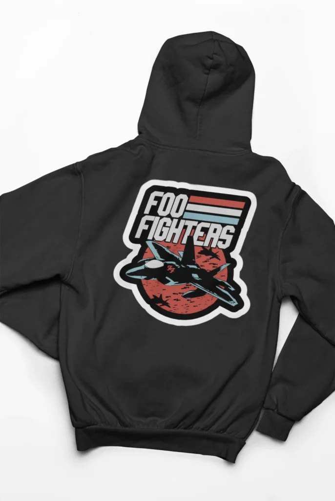 original art foo fighters hoodie featuring art from rock band foo fighters authentic ff merch store 2026