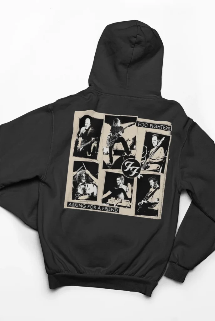 original art foo fighters hoodie featuring art from rock band foo fighters authentic ff merch store 2026