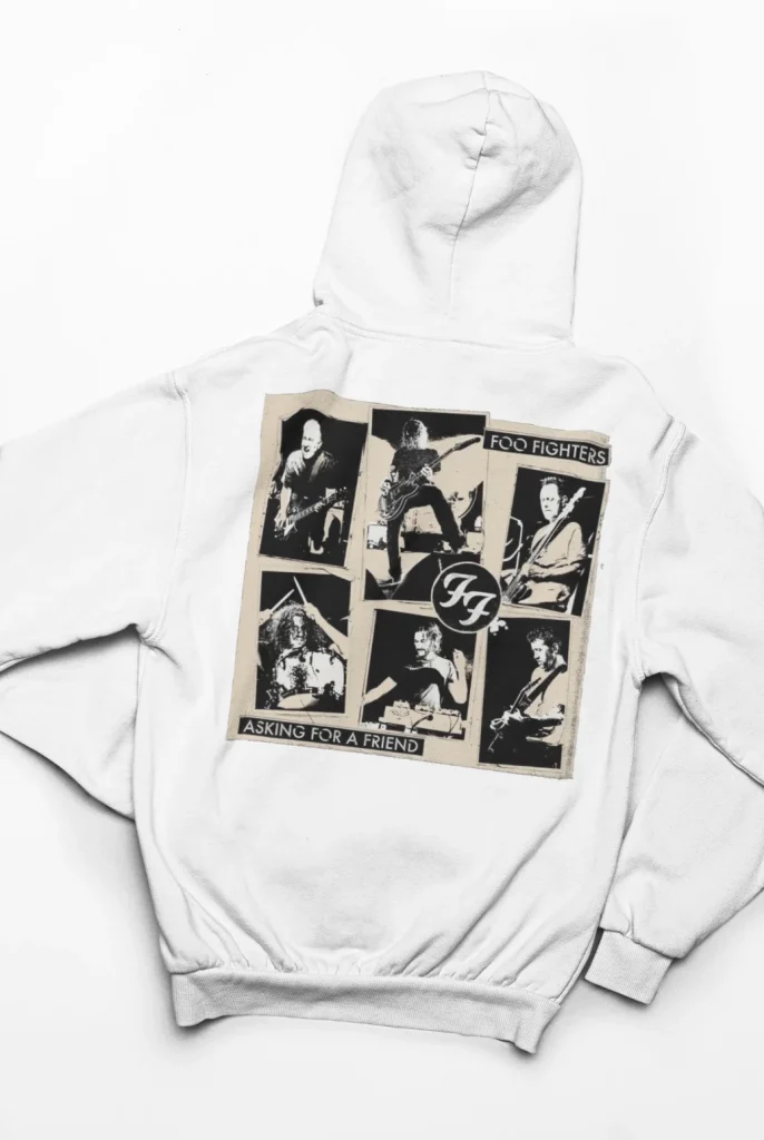 original art foo fighters hoodie featuring art from rock band foo fighters authentic ff merch store 2026