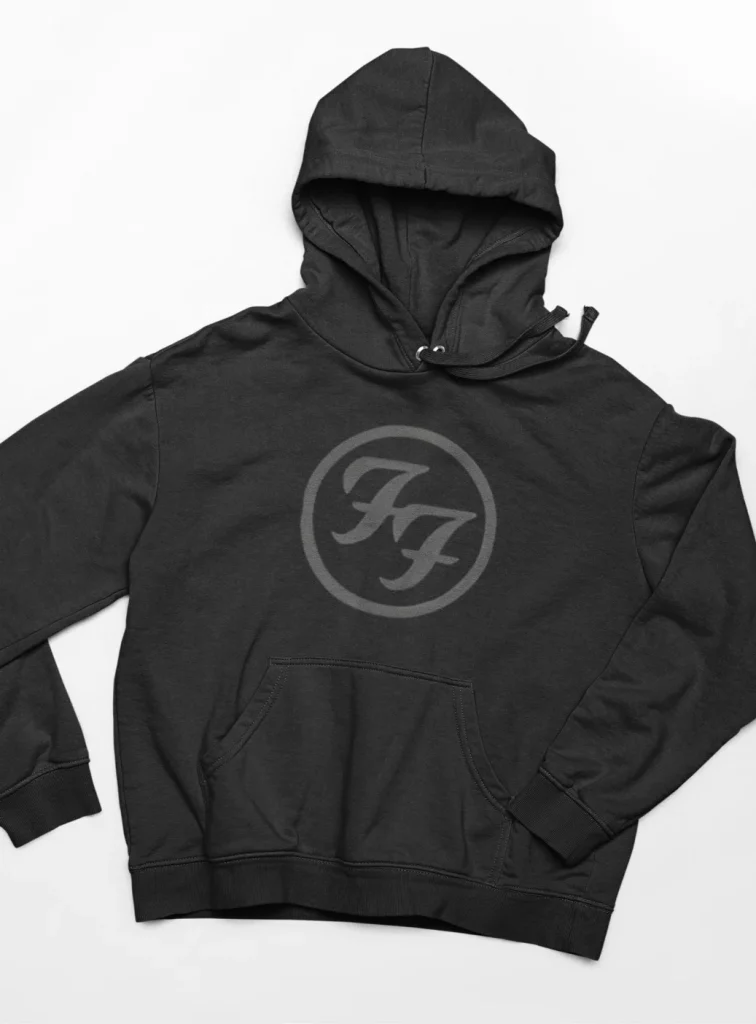 original art foo fighters hoodie featuring art from rock band foo fighters authentic ff merch store 2026