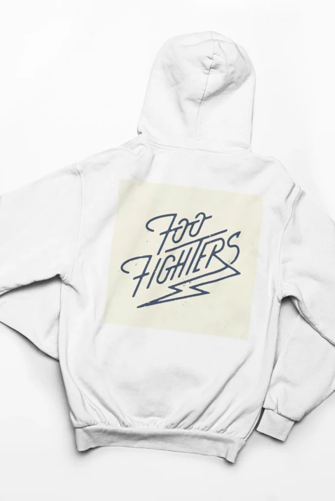 foo fighters hoodie featuring art from rock band foo fighters authentic ff merch store 2026