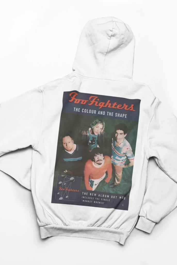original art foo fighters hoodie featuring art from rock band foo fighters authentic ff merch store 2026