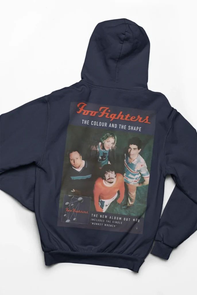 original art foo fighters hoodie featuring art from rock band foo fighters authentic ff merch store 2026