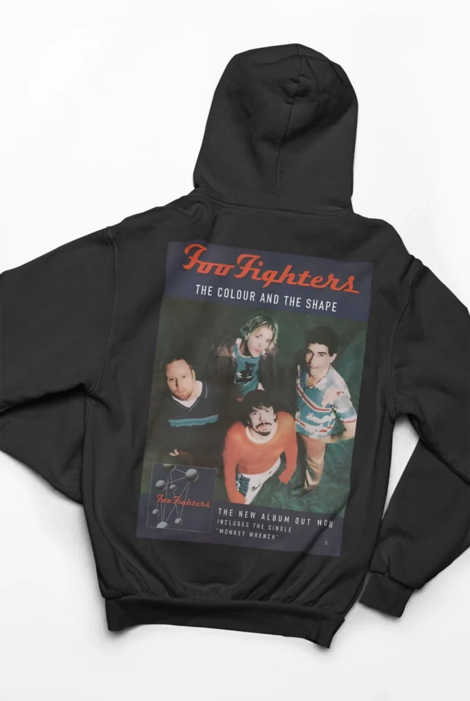 original art foo fighters hoodie featuring art from rock band foo fighters authentic ff merch store 2026