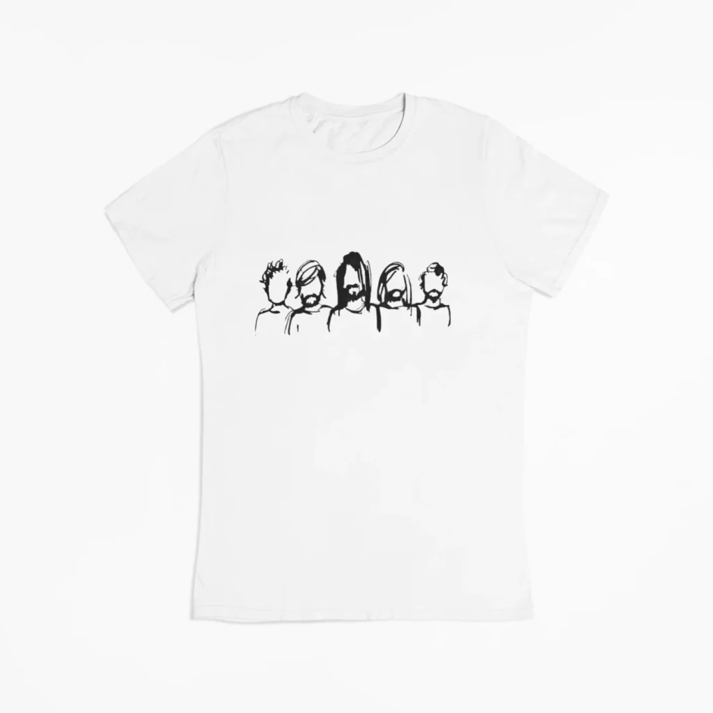 unisex foo fighters t-shirt unisex featuring art from rock band foo fighters authentic ff merch store 2026