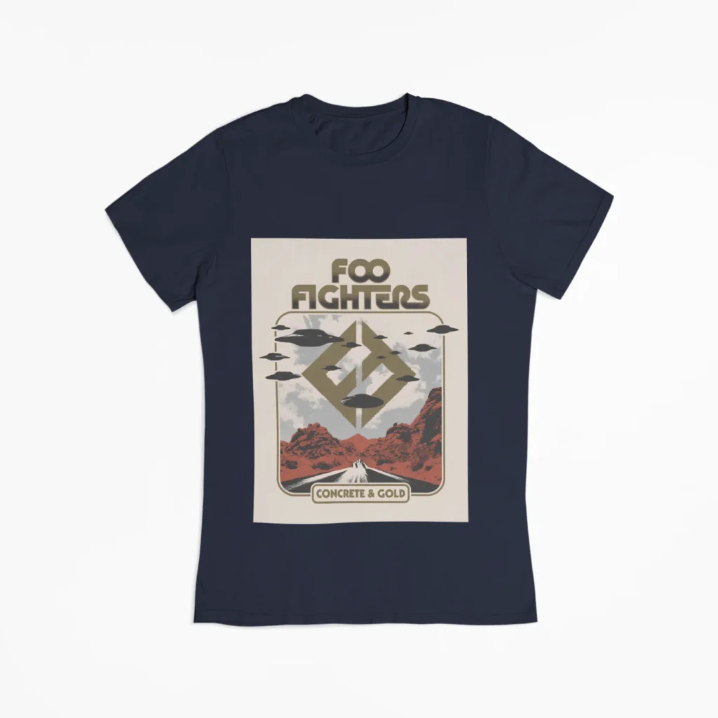 original art foo fighters t-shirt unisex featuring art from rock band foo fighters authentic ff merch store 2026