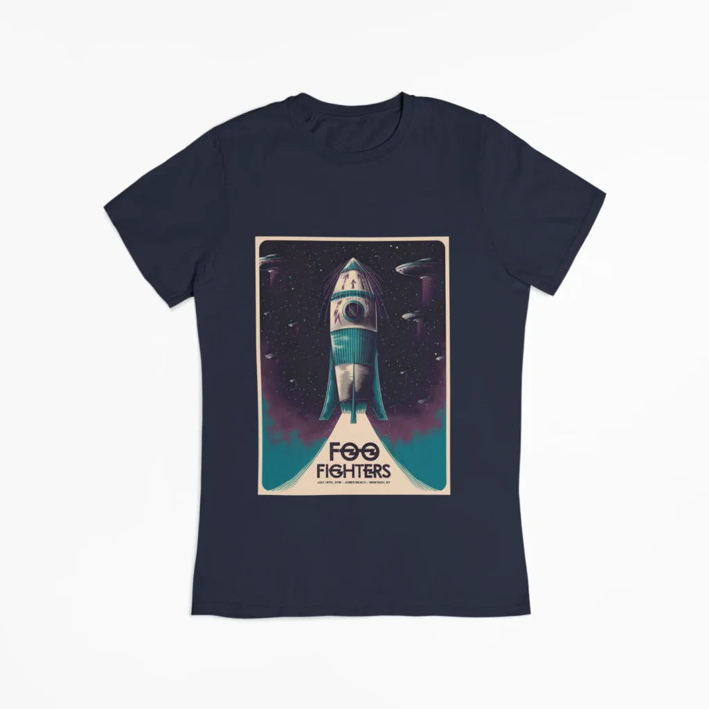 exclusive art foo fighters t-shirt unisex featuring art from rock band foo fighters authentic ff merch store 2026