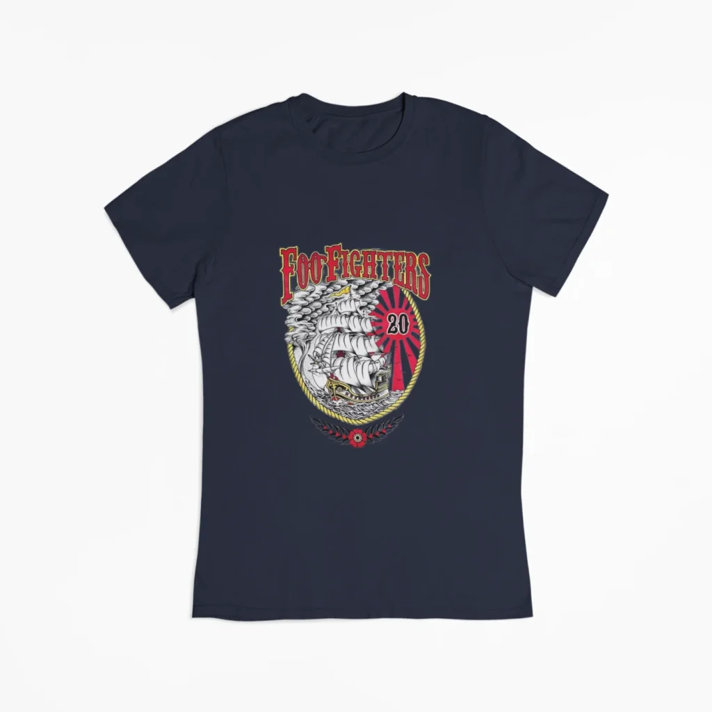 unisex foo fighters t-shirt unisex featuring art from rock band foo fighters authentic ff merch store 2026