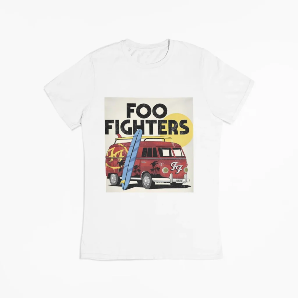 original art foo fighters t-shirt unisex featuring art from rock band foo fighters authentic ff merch store 2026