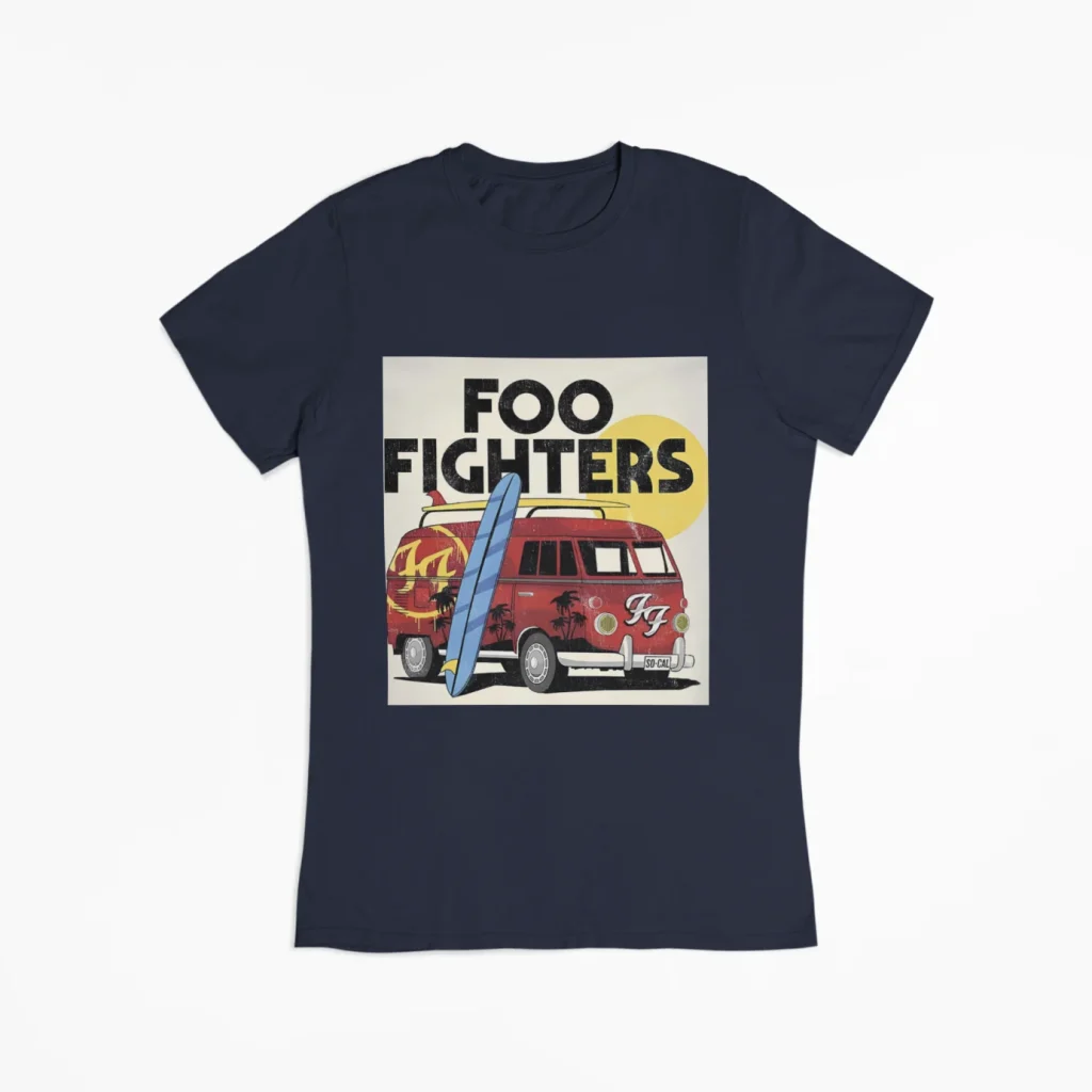 original art foo fighters t-shirt unisex featuring art from rock band foo fighters authentic ff merch store 2026