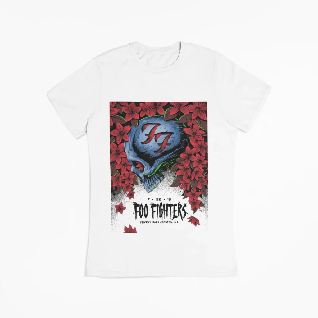 original art foo fighters t-shirt unisex featuring art from rock band foo fighters authentic ff merch store 2026