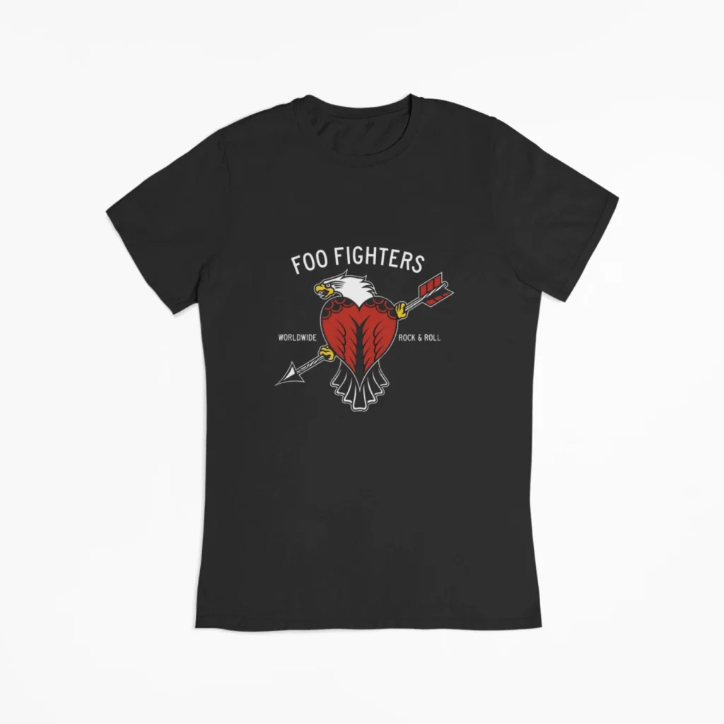 unisex foo fighters t-shirt unisex featuring art from rock band foo fighters authentic ff merch store 2026