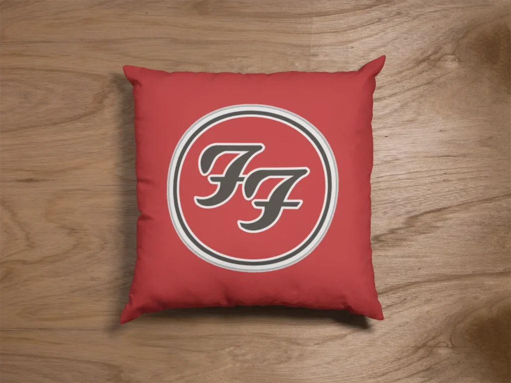 pillowcase showing foo fighters design merch store 2026 authentic